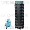 140 Gallon Polyethylene Pump Station with 1.0 HP Little Giant Residential Grinder Pump - Part Number 140PPT-10G