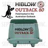 Hiblow Outback 80 High Heat Linear Septic Air Pump - Part Number HP80-OB