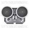 PondPlus+ Quick Sink Self-Weighted Dual Membrane Diffuser Assembly for Pond Aerators - Part Number QS2