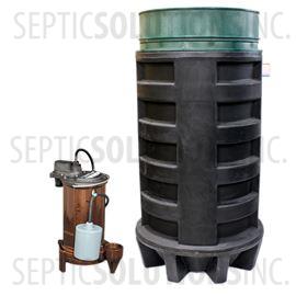 100 Gallon Simplex Polyethylene Pump Station with 1/2 HP Effluent Pump