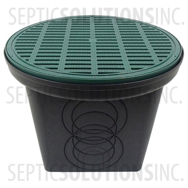 Polylok 7-Hole Drainage Box with Grate Cover - Part Number 3017-207-GC