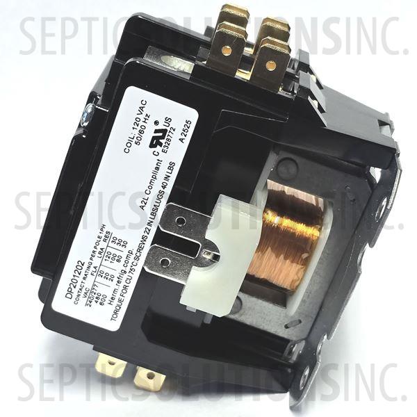 Definite Purpose 2 Pole Motor Contactor - 120/230VAC, 20FLA - Part Number DPMC2P-230