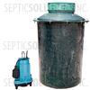 200 Gallon Simplex Fiberglass Pump Station with 1/3 HP Effluent Pump - Part Number 200FPT-13E