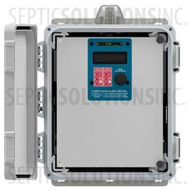 Alderon Flex Panel Duplex Time Dose & Demand Dose Control Panel with Solid Door and Alarm Beacon(120/230V, 0-15FLA)
