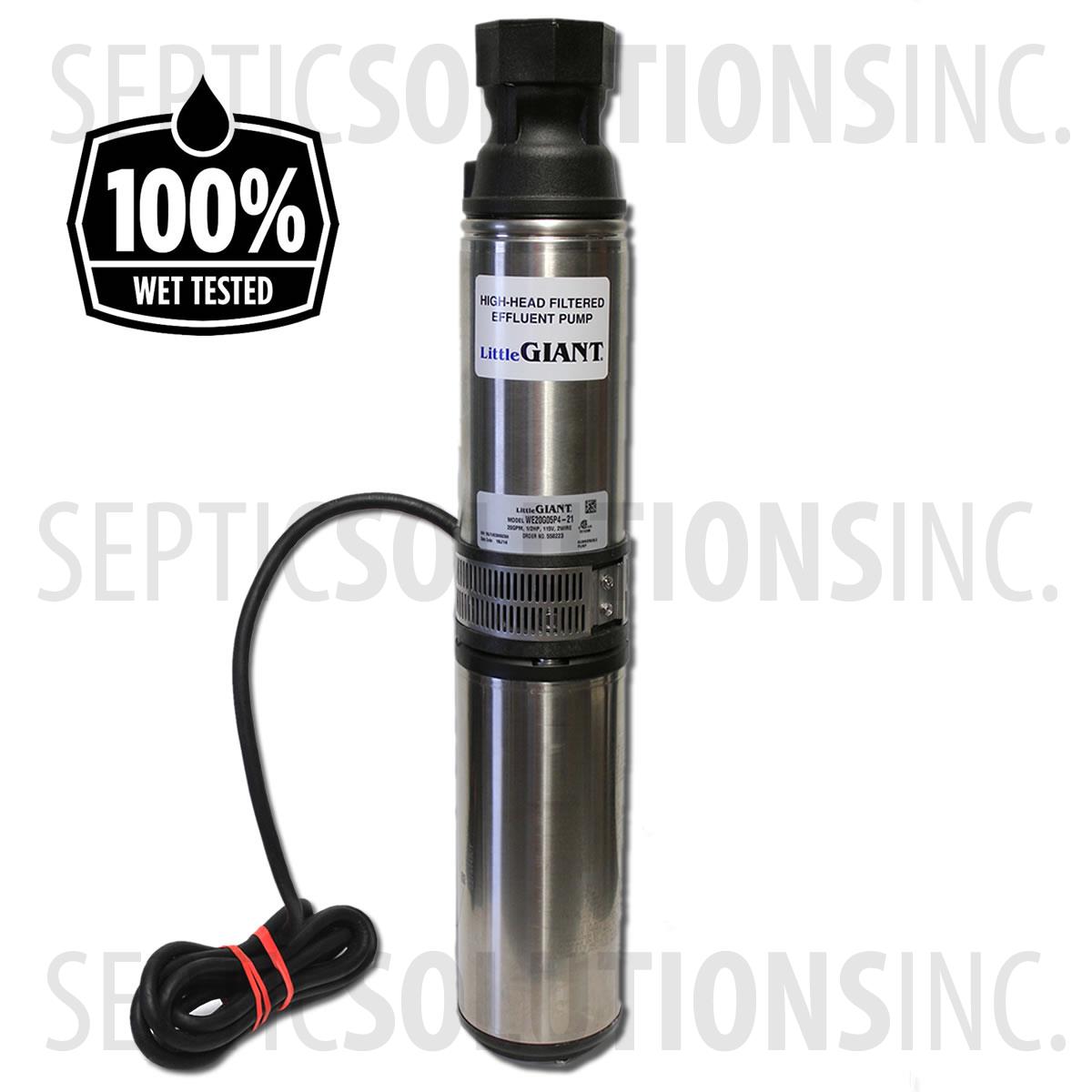 1 HP LITTLE GIANT Franklin Electric Submersible FS-750 SS Utility Sump Pump 