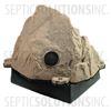 Riverbed Brown Vented Replicated Rock Enclosure Model 109 with Platform Base - Part Number 109Combo-RB