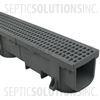 Polylok Heavy Duty Trench/Channel Drain - 4 ft Section (GREY) - Part Number PL-90860-G
