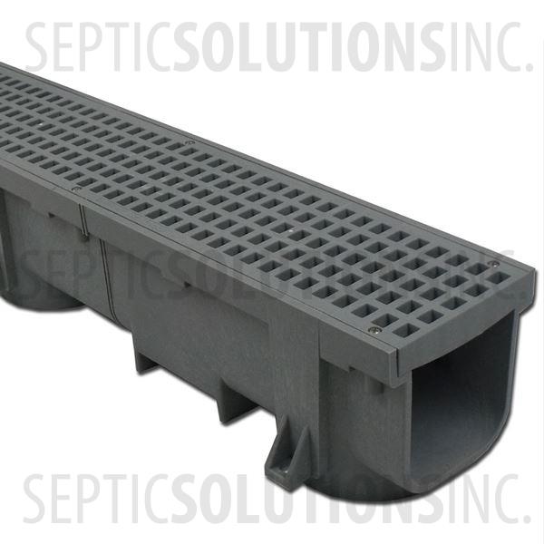 Polylok Heavy Duty Trench/Channel Drain - 4 ft Section (GREY) - Part Number PL-90860-G