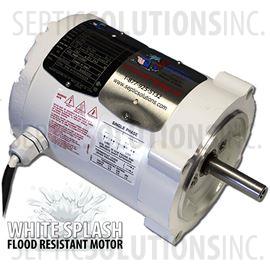 Ultra-Air Model 735 White Splash Flood Resistant Motor Only