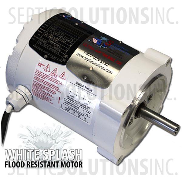 Ultra-Air Model 735 White Splash Flood Resistant Motor Only - Part Number 735MOTOR-FR