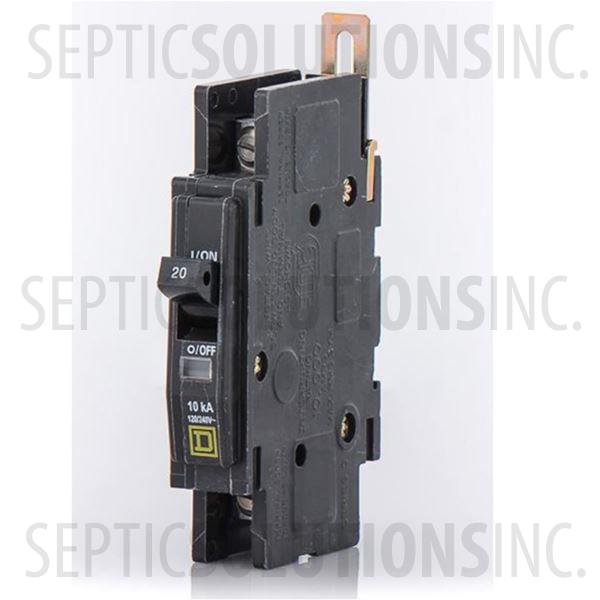Square D QOU120 1 Pole Circuit Breaker - 120VAC, 20 Amps - Part Number QOU120