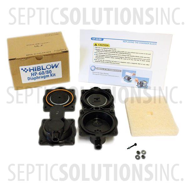 Hiblow HP-60 and HP-80 Diaphragm Replacement Kit - Part Number 80PC000042