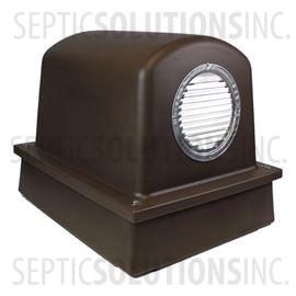 Pump Protector™ Vented Air Pump Housing and Platform in Mocha Brown