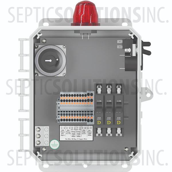Alderon Aira-Guard Single Light Aerobic Control Panel with Pump Timer & High Water Alarm - Part Number 2011985