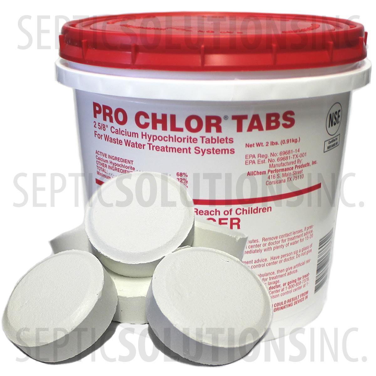 ProChlor 2lb Pail of Septic Chlorine Tablets 47102 Free Shipping