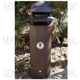 Three Foot Pagoda Vent in Bark Brown